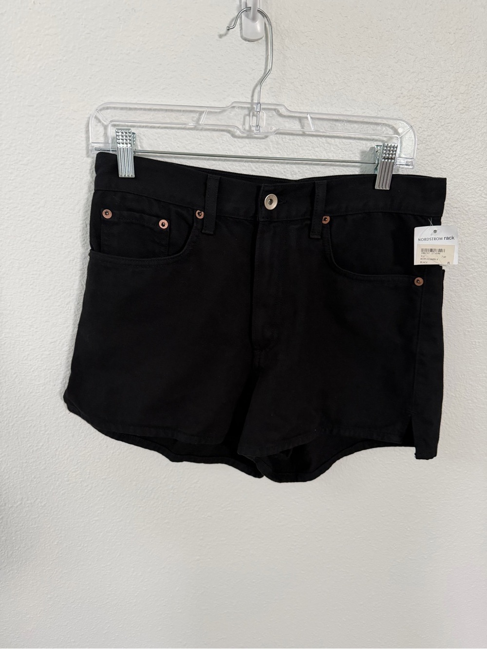 Rag & Bone black denim shorts NWT